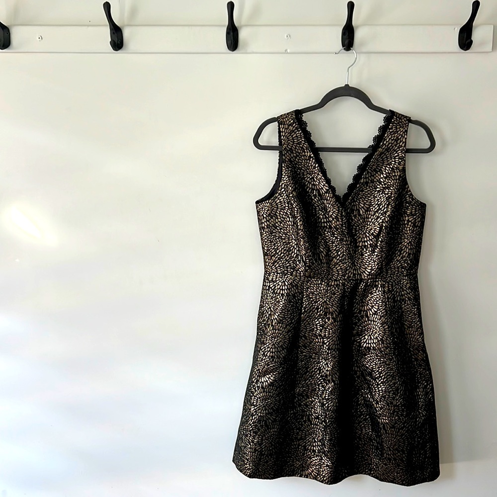 Black & gold Draper James Dress